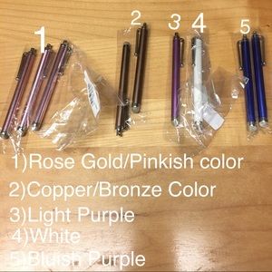 💞NIP/MicroFiber Tip Stylus/Colors still remaining