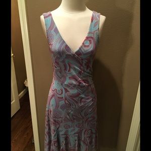 Weston Wear dress M attached wrap v neck pretty!