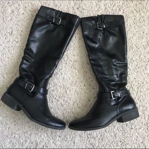 BLACK RIDING BOOTS