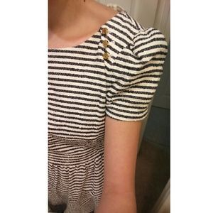 Juicy Couture Textured Boucle Striped Dress NEW