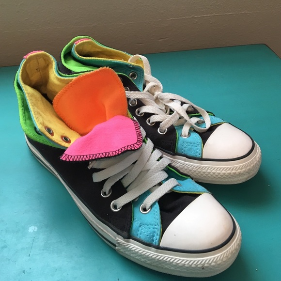 high top rainbow converse