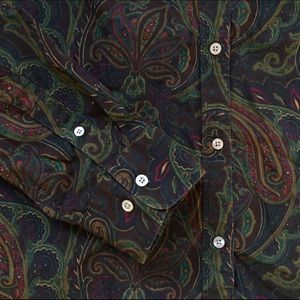 Paisley button down shirt