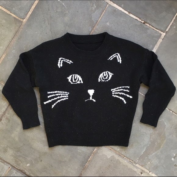 Vintage cat sweater