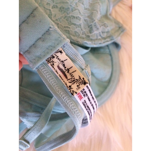 NWOT Free People Blue Cheeky Lace Bra 💙 - Picture 2 of 4