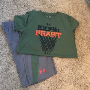 Under armour short and shirt