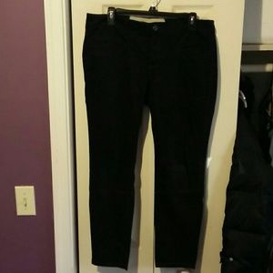 Anthropologie Black Skinny Pant Sateen