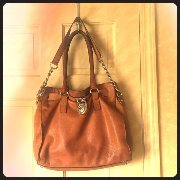 Brown Leather Michael Kors 'Hamilton' Tote
