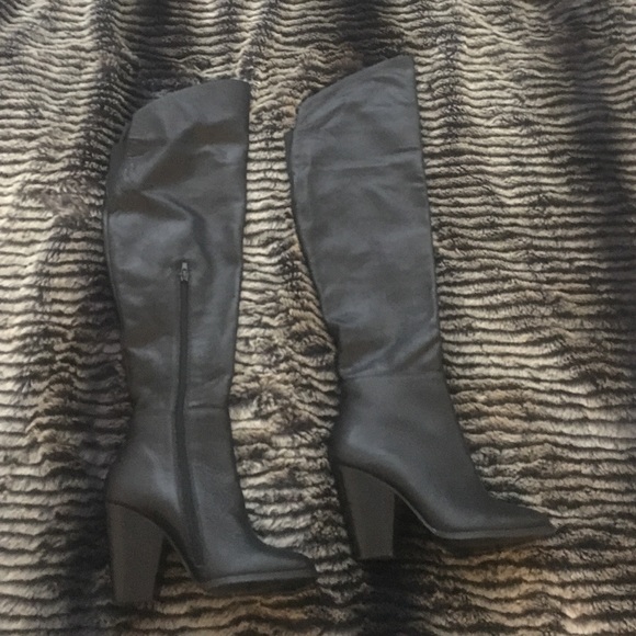 Steven by Steve Madden Shoes - Steven by Steve Madden thigh high leather boots