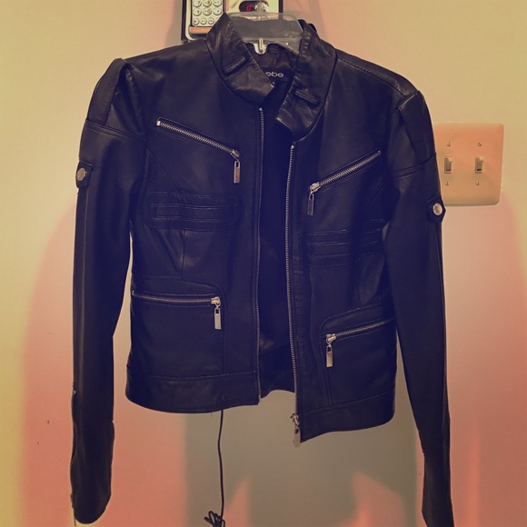 Bebe 100% Leather Jacket