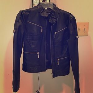 Bebe 100% Leather Jacket