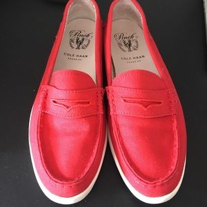 Red Cole Haan loafers