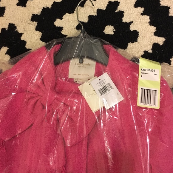 SOLD Kate Spade $548 cotton tweed dorothy pink - Picture 4 of 4
