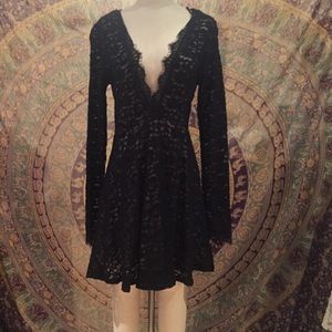 Black lace dress