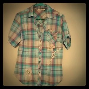Blue Plaid Shirt