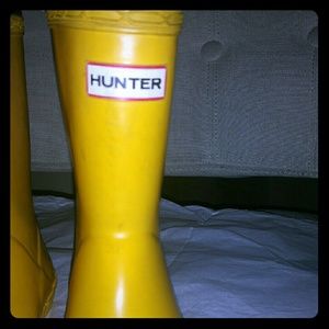 Used yet full of life Hunter rainboots!