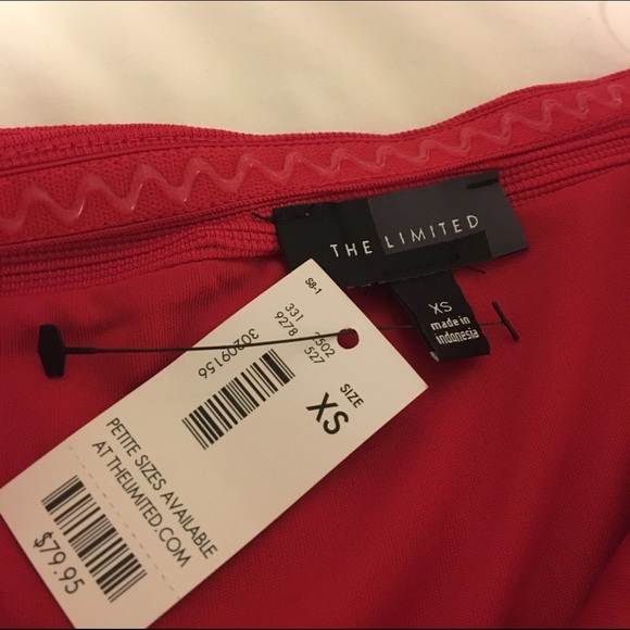 The Limited Red Strapless Dress - Picture 3 of 4