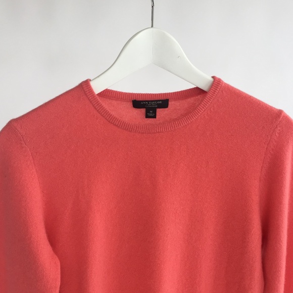 Ann Taylor Sweaters - Coral Cashmere crew neck sweater