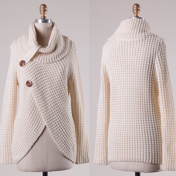 XX HARLOWE cowl neck sweater top - CREAM - Picture 2 of 3