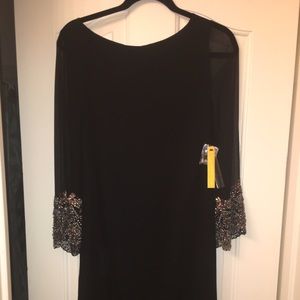 Alice and Olivia silk dress with hand beading