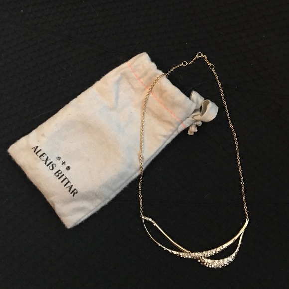 Pretty, sparkly gold Alexis Bittar necklace