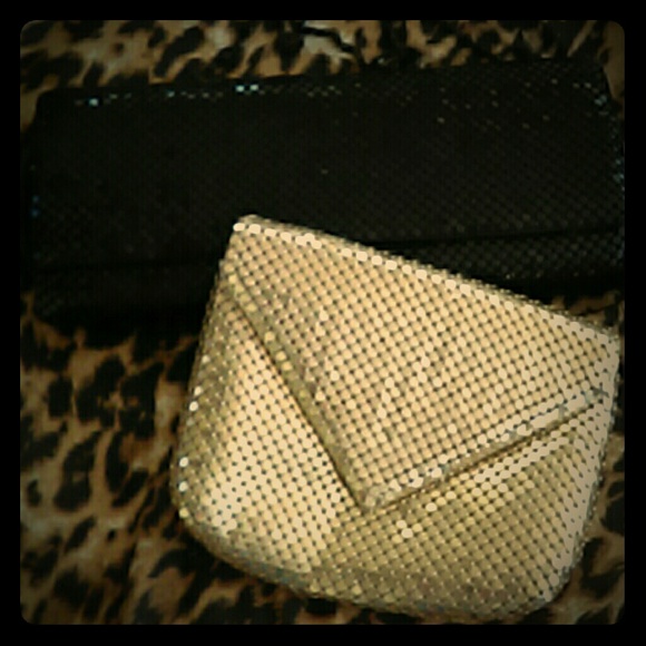 Two timeless vintage metallic hand bags Red carpet