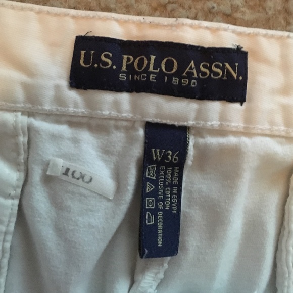 White Khaki Shorts - Picture 2 of 2
