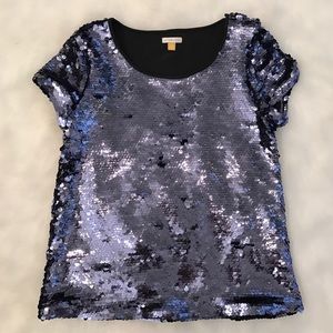 Anthropologie Leifsdottir sequin top