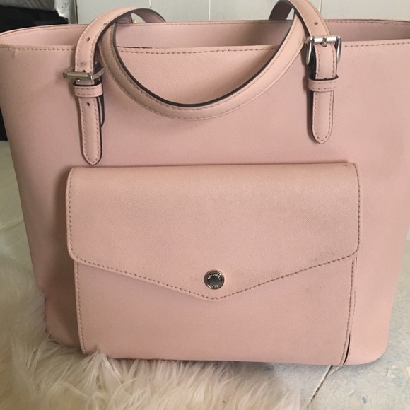 KORS Michael Kors Handbags - Baby Pink Michael Kors Jet Set Front Clip Tote