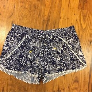 Fish print shorts