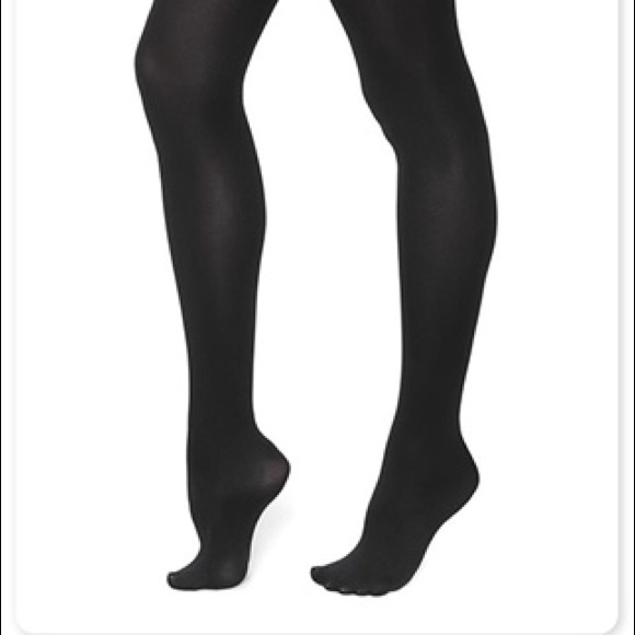 TWO PAIRS Flox fleece lined black tights! New!