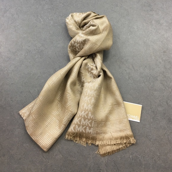 Michael kors scarf mens gold discount