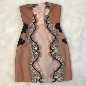Tibi nude mini dress