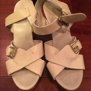 Aldo grey/cream wedges, size 6, 37 euro