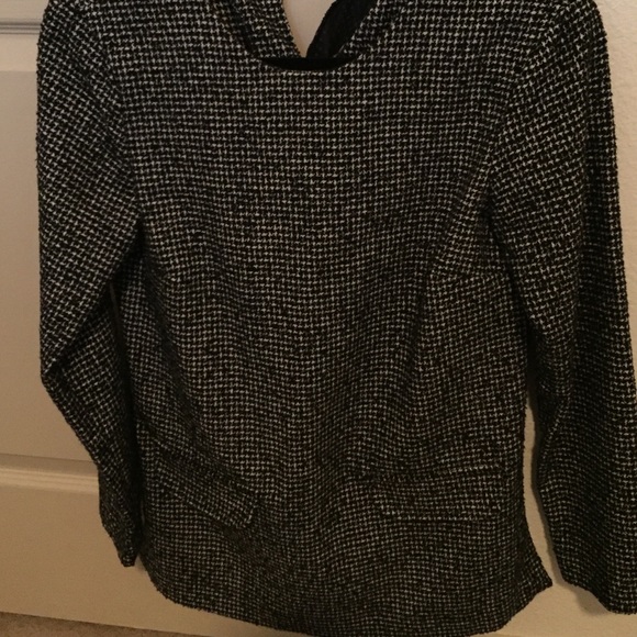 Gingham print textured Zara blouse