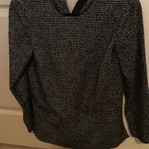 Gingham print textured Zara blouse