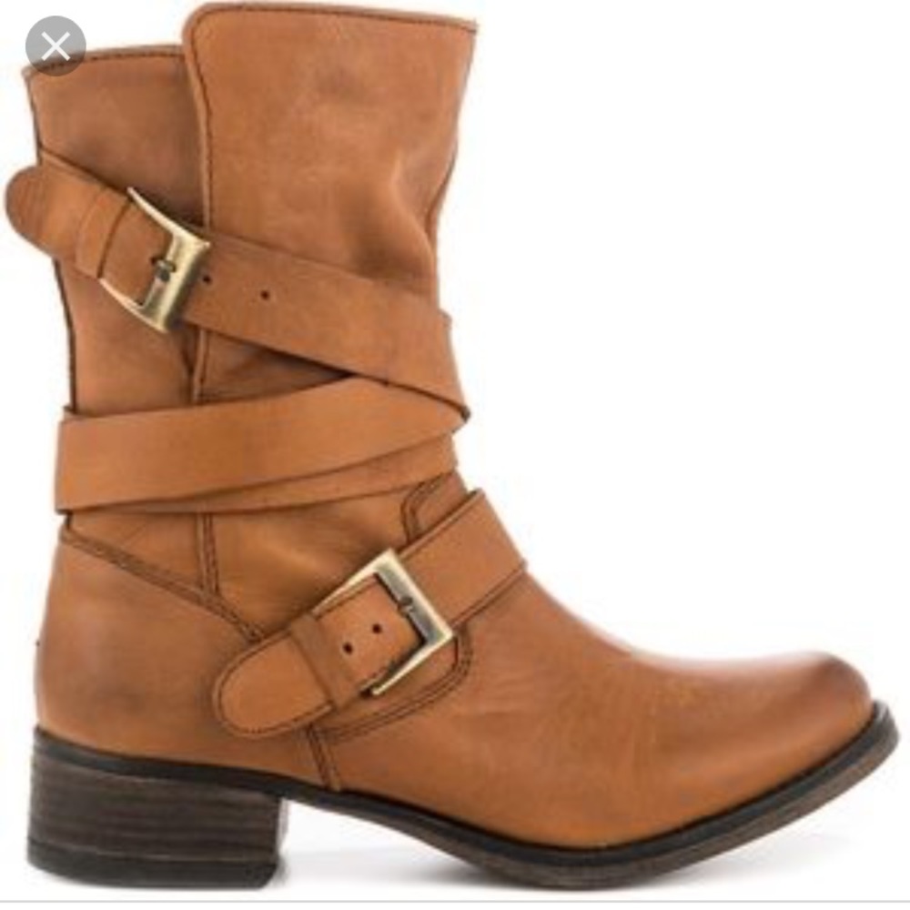 Steve Madden wrap boots brown never worn (8)