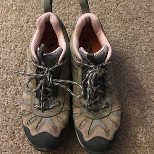 Ladies Merrell hiking shoes.