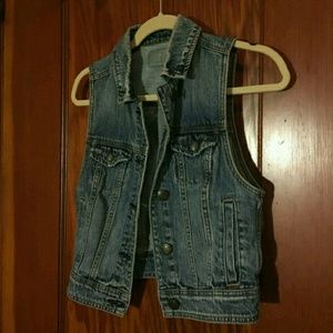 American eagle jean vest