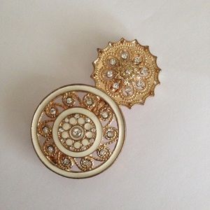 Vintage gold hair barrette