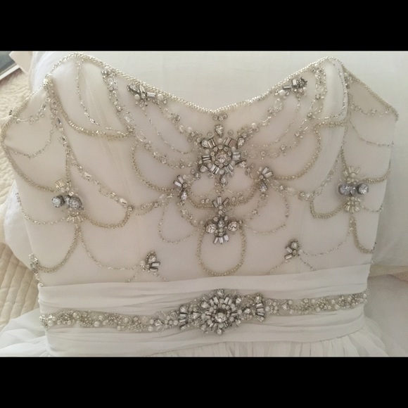 Sottero and Midgley couture sweetheart A line gown - Picture 6 of 7