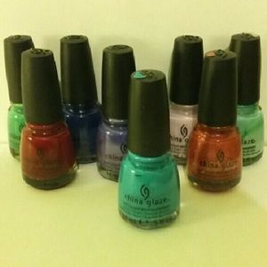China Glaze nail polish bundle of 7