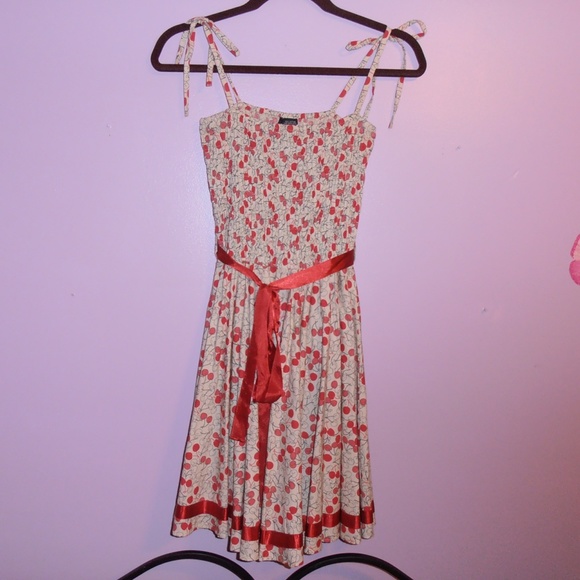 Girls Cherry Sun Dress