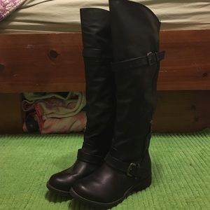 tall chunky fall boots