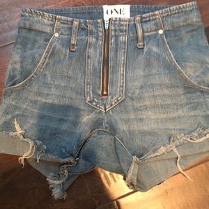 One teaspoon super freaks denim shorts