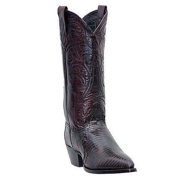 Women's Dan Post Teju Lizard Black Cherry Boots