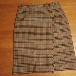 Plaid Wrap Skirt