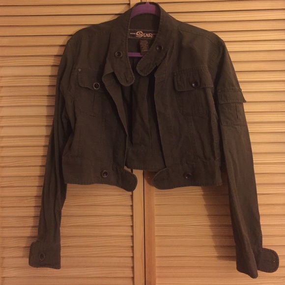 Dark Brown cropped jacket