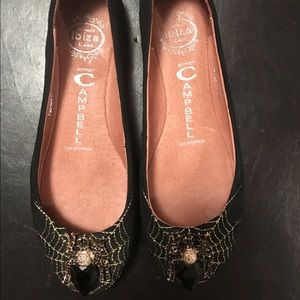 Spidey Jeffrey Campbell Black Spiderweb Flats