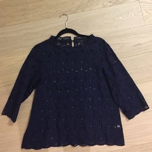 J Crew Collection Lace Blouse
