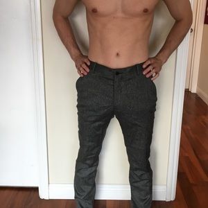 H&M tweed-esque looking material pants